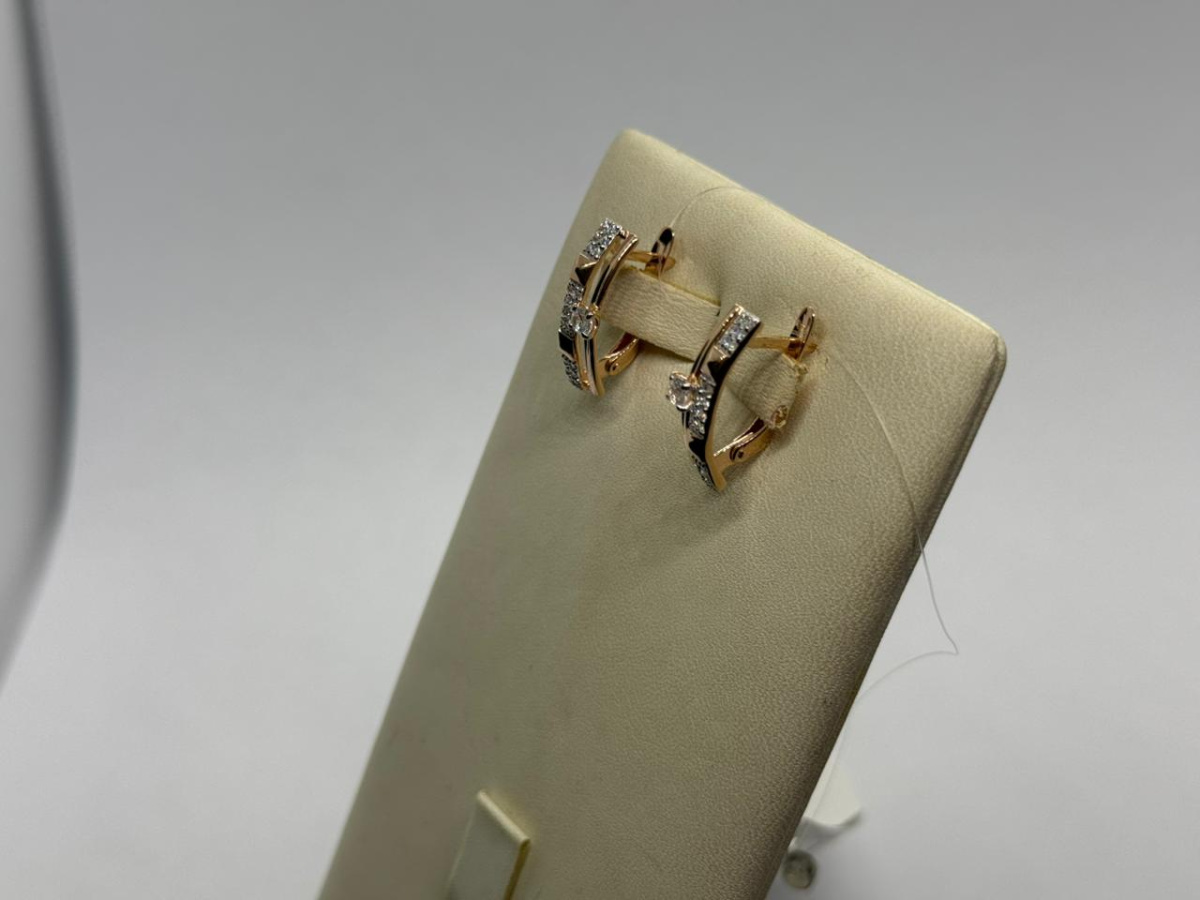 СЕРЬГИ С КАМНЯМИ (Au 585)