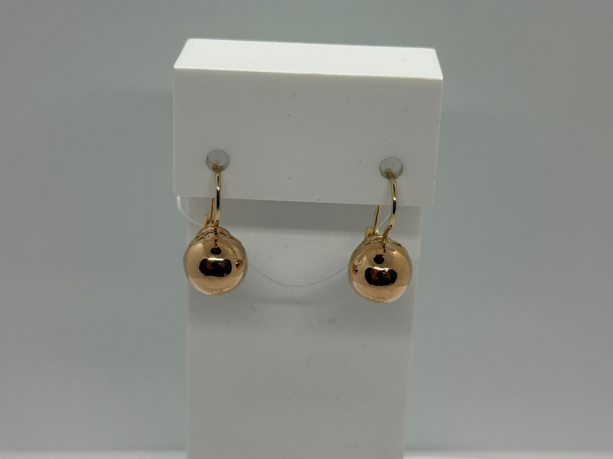 СЕРЬГИ ПЕТЕЛЬКА без камня (Au 585)