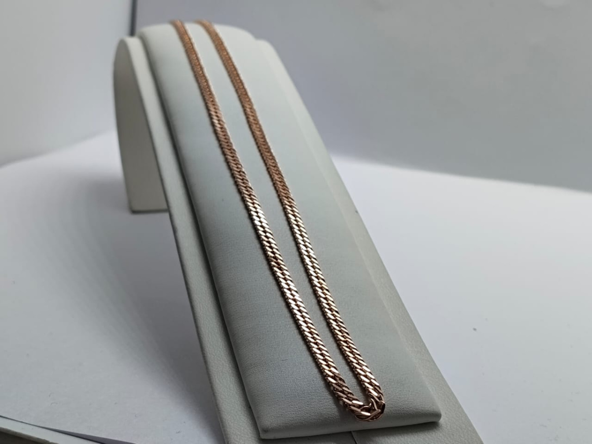 ЦЛР2585 ЦЕПЬ ПОЛНОВЕСНАЯ Ромб двойной (Au 585)