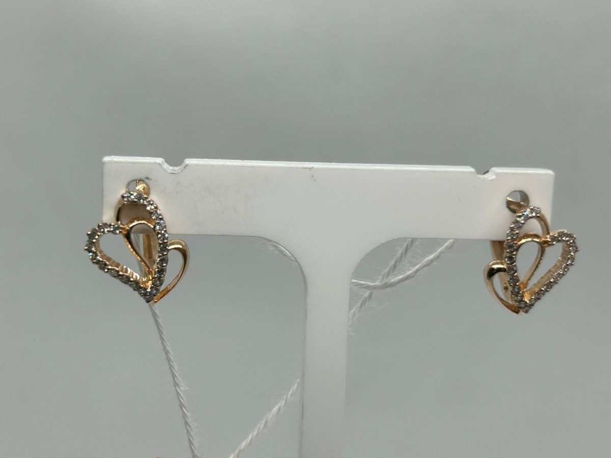 СКМИ585 СЕРЬГИ С КАМНЯМИ (Au 585)