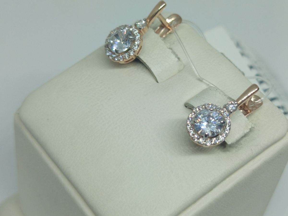 СЕРЬГИ С КАМНЯМИ (Au 585)