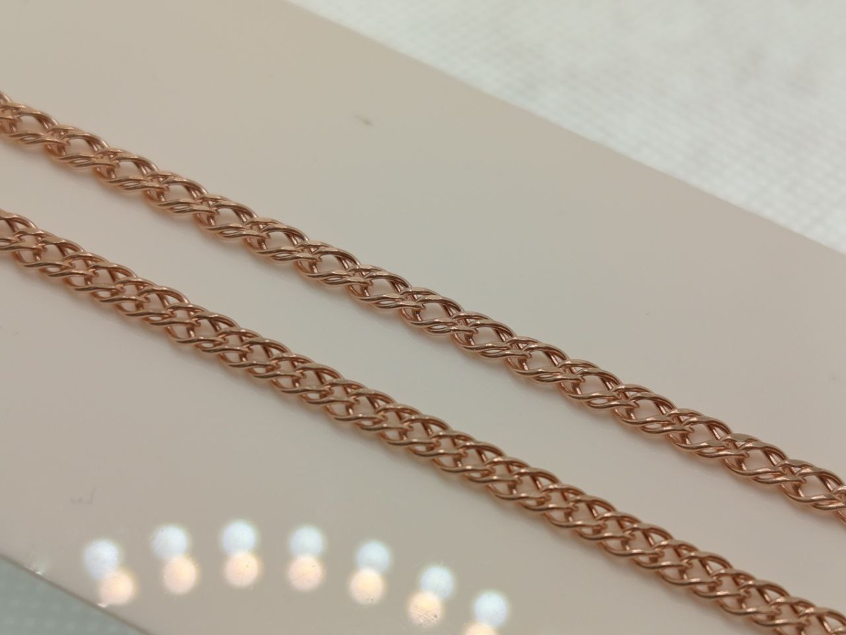 НЦ 12-076ПГ ЦЕПЬ ПУСТОТЕЛАЯ Ромб двойной (Au 585)