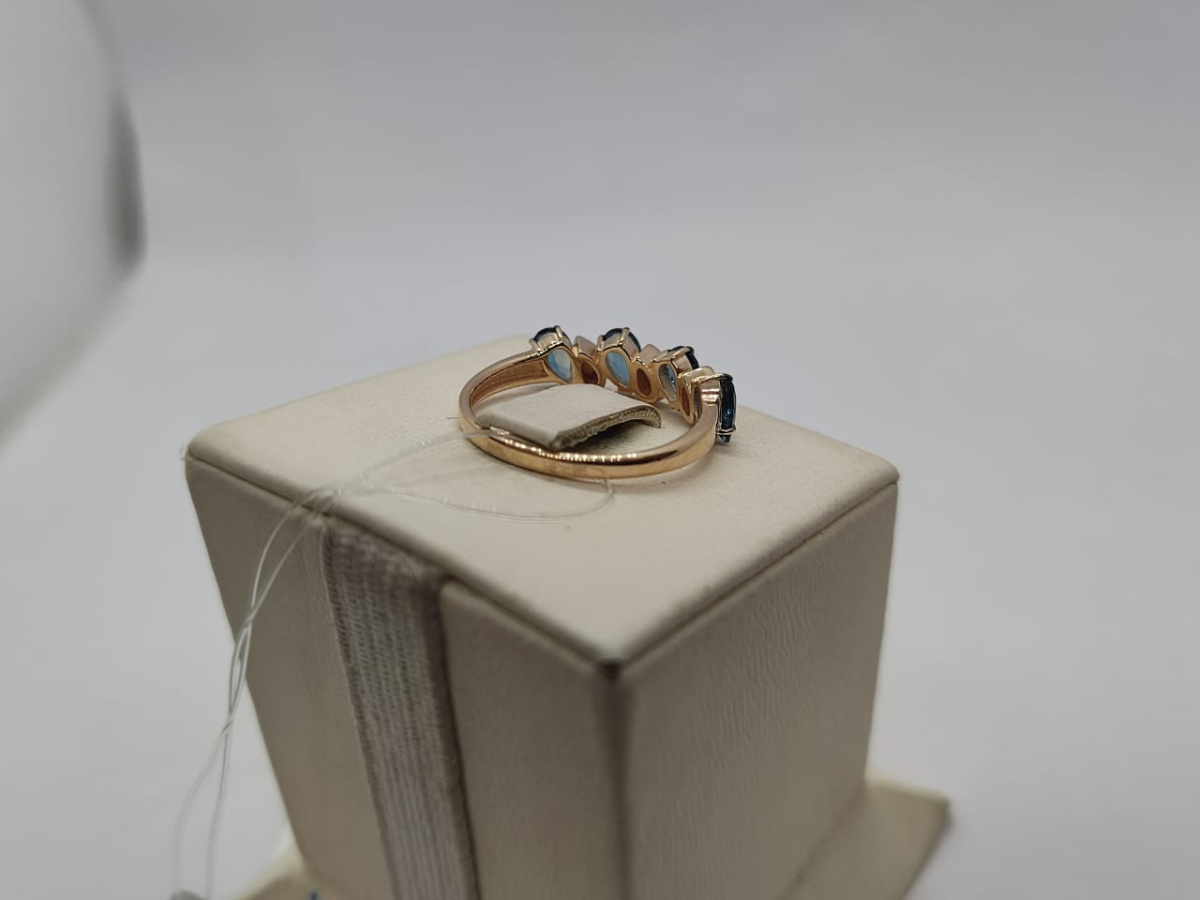 КОЛЬЦО С КАМНЯМИ (Au 585)