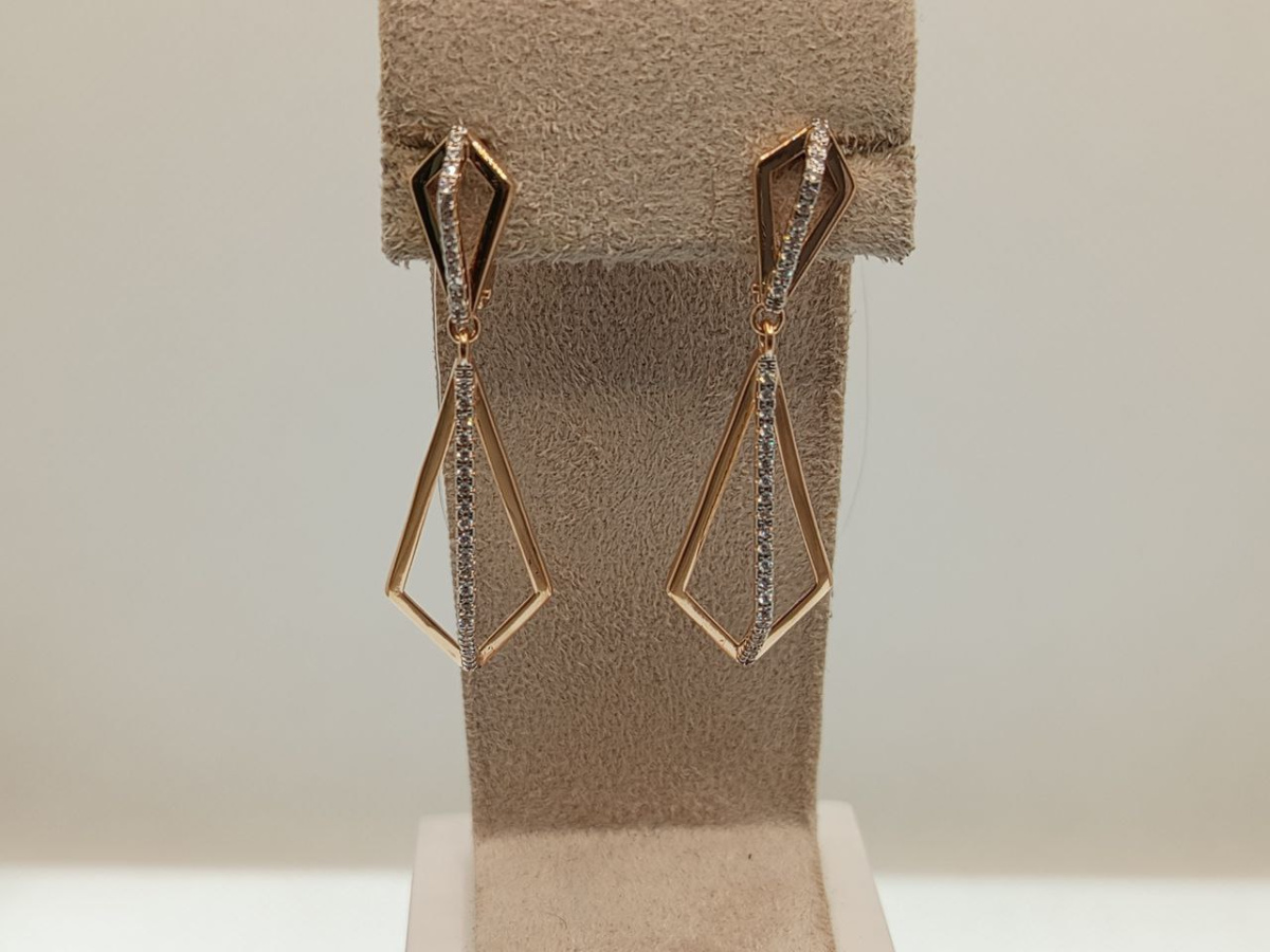 СЕРЬГИ С КАМНЯМИ (Au 585)