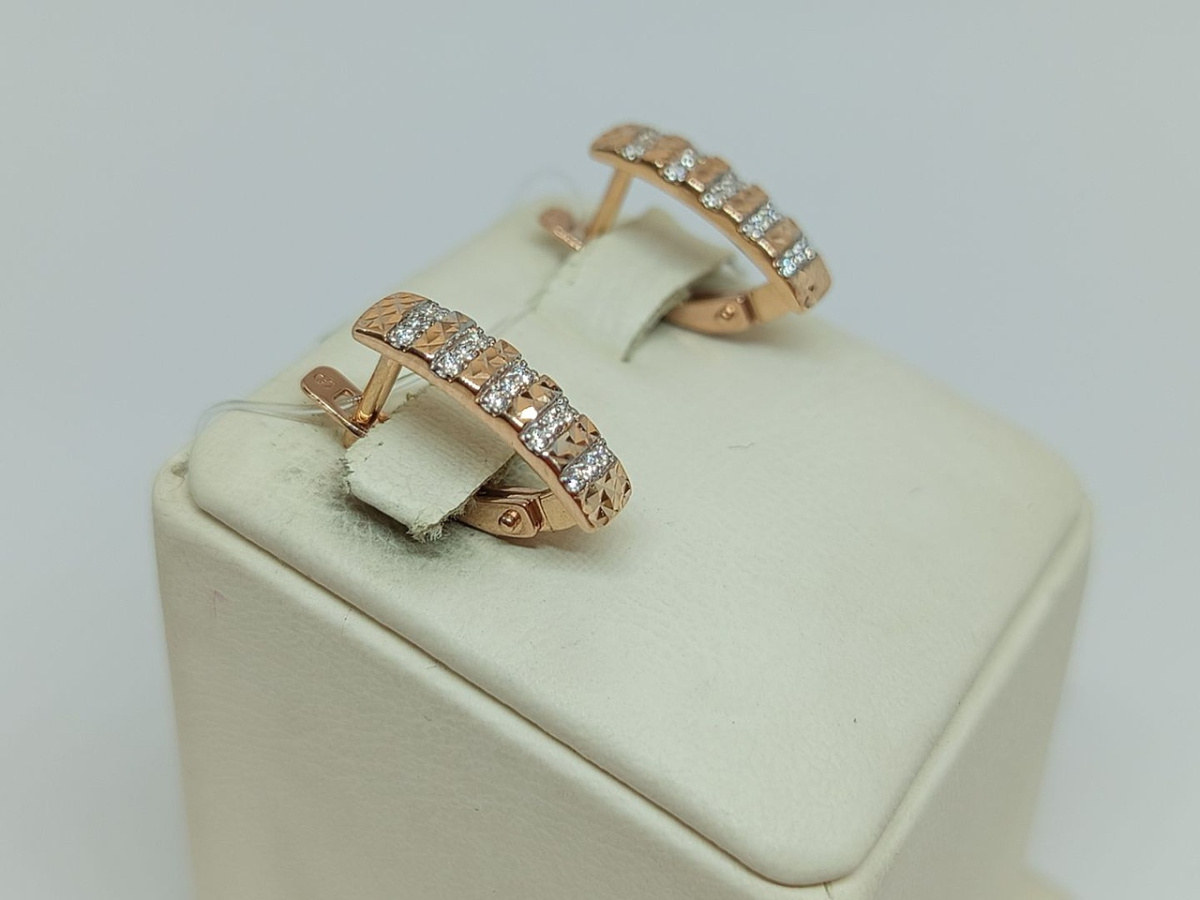 СЕРЬГИ С КАМНЯМИ (Au 585)