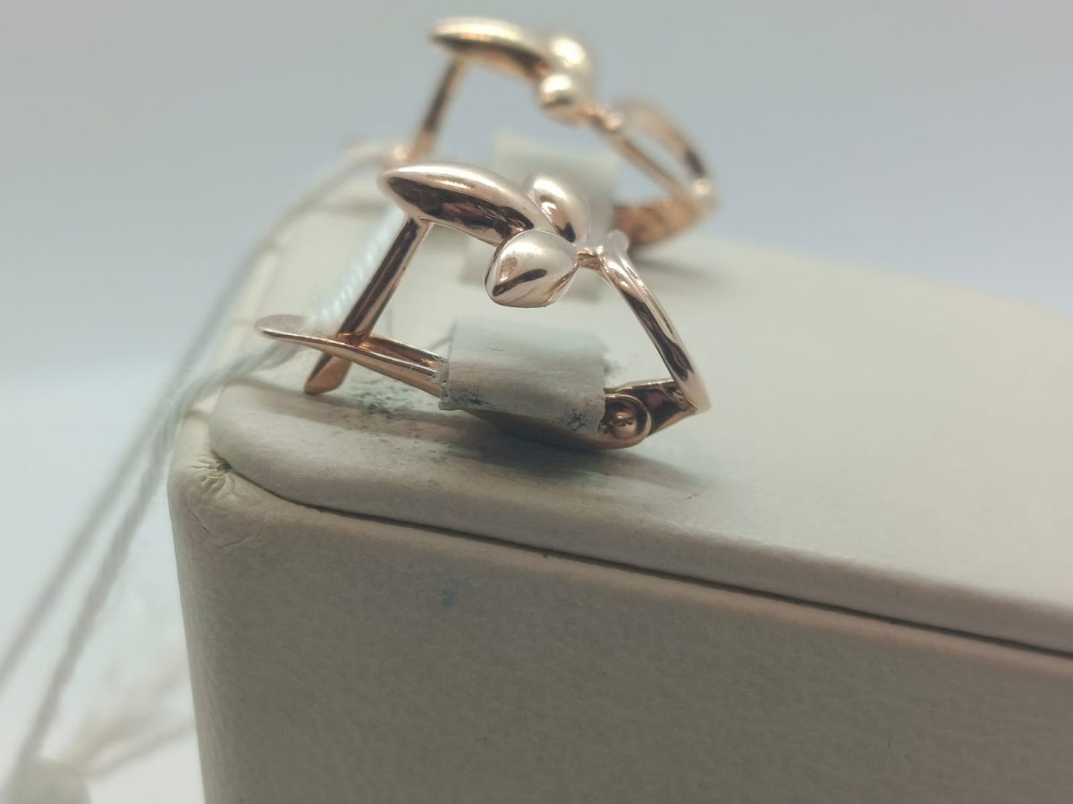 СБКМ585 СЕРЬГИ БЕЗ КАМНЯ (Au 585) СБКМ585 СЕРЬГИ БЕЗ КАМНЯ (Au 585)