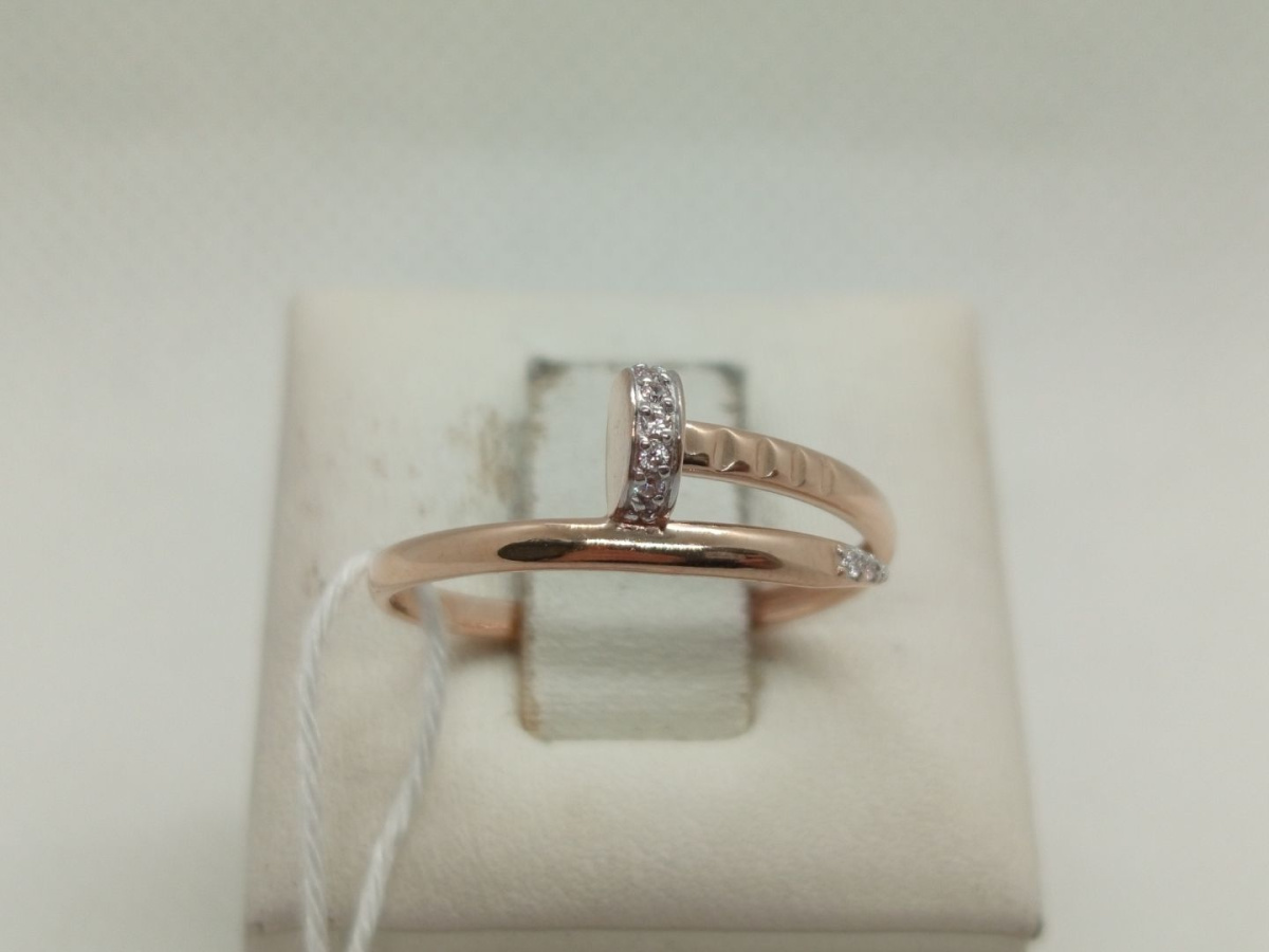 КОЛКМИ585 КОЛЬЦО С КАМНЯМИ (Au 585)