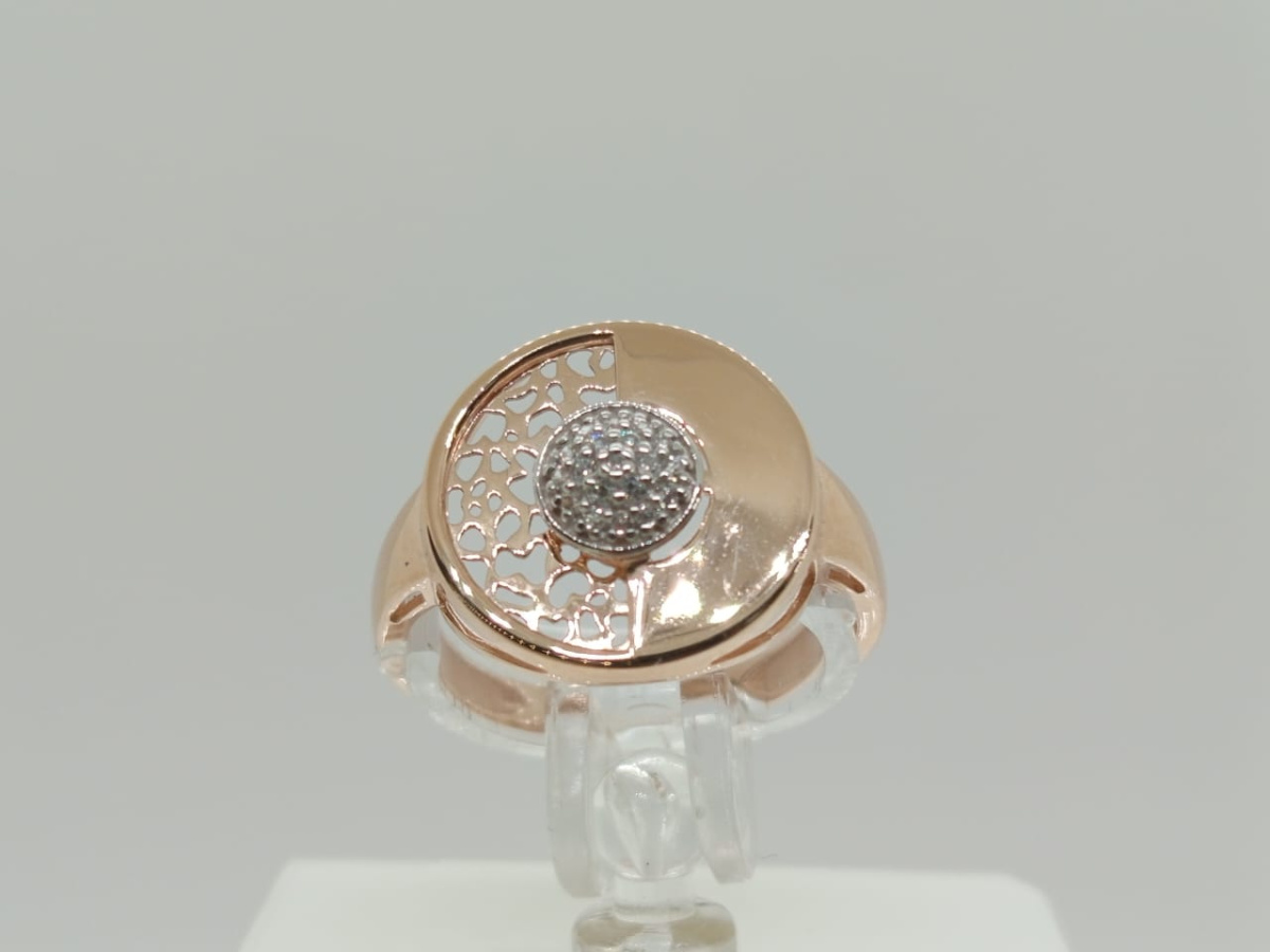 КОЛЬЦО С КАМНЯМИ (Au 585)