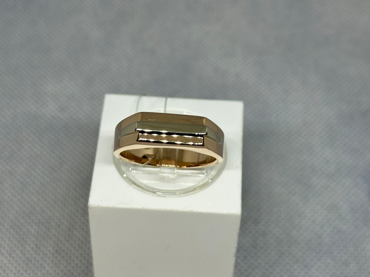 01-0041 КОЛЬЦО ПЕЧАТКА без камня (Au 585)