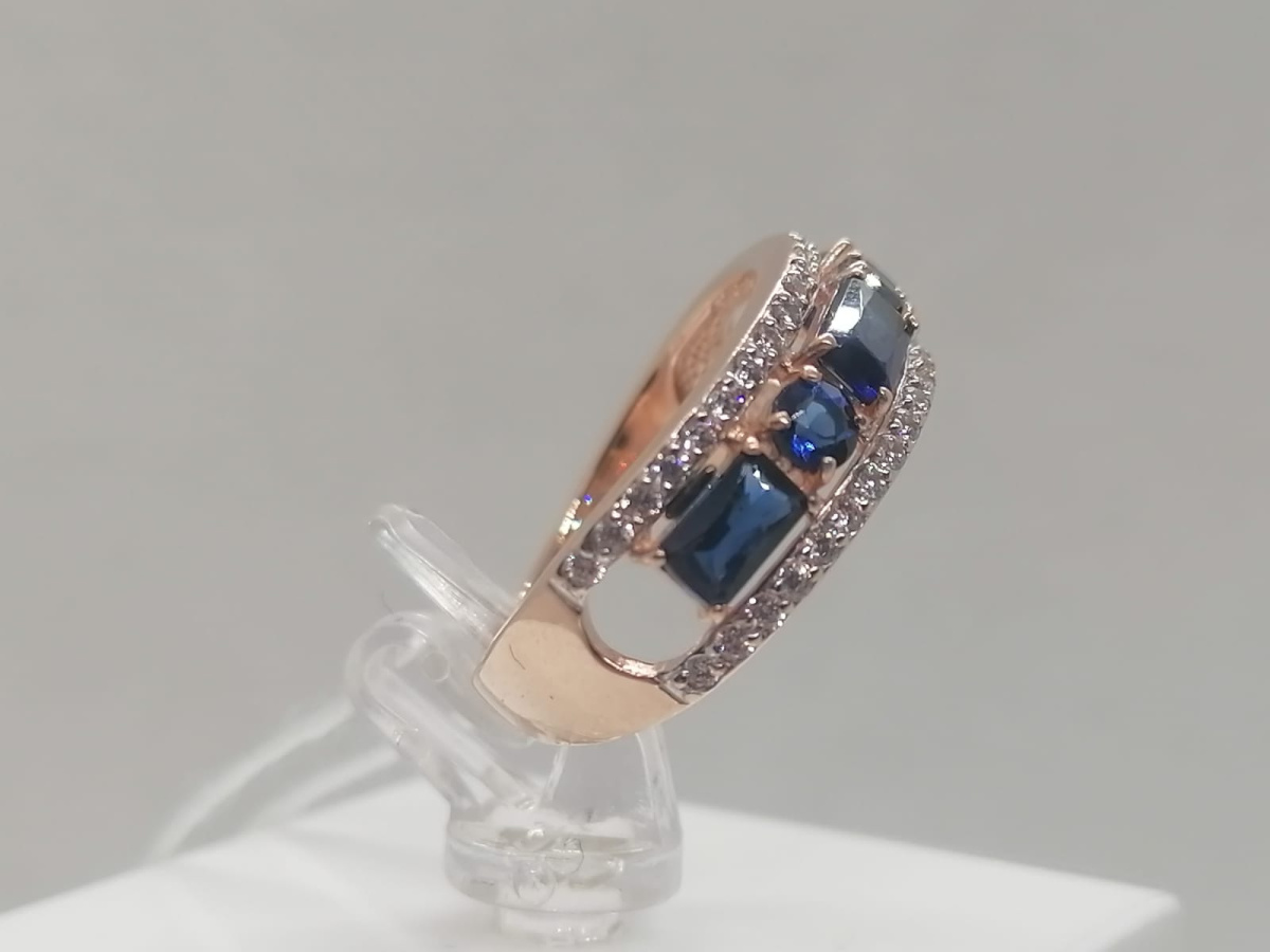 КОЛКМИ585 КОЛЬЦО С КАМНЯМИ (Au 585)