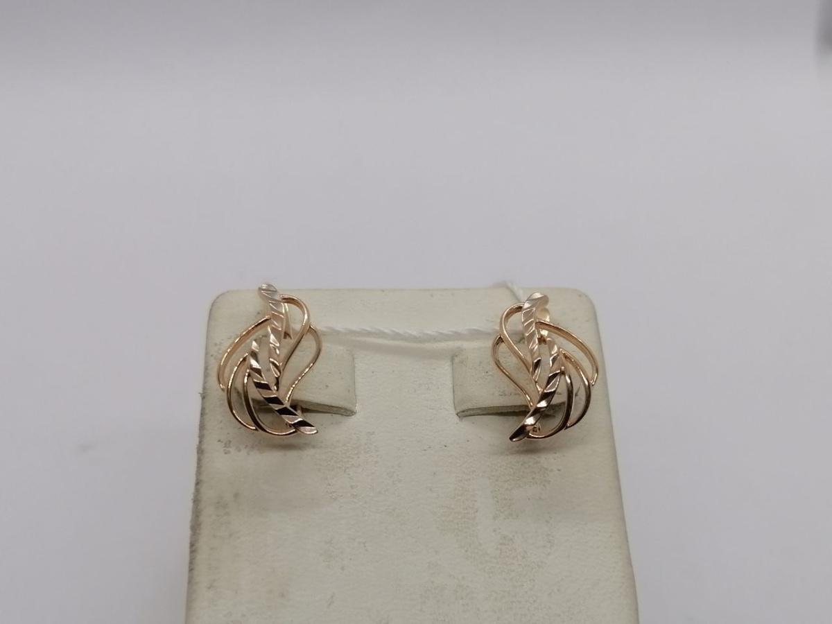 СЕРЬГИ БЕЗ КАМНЯ (Au 585)