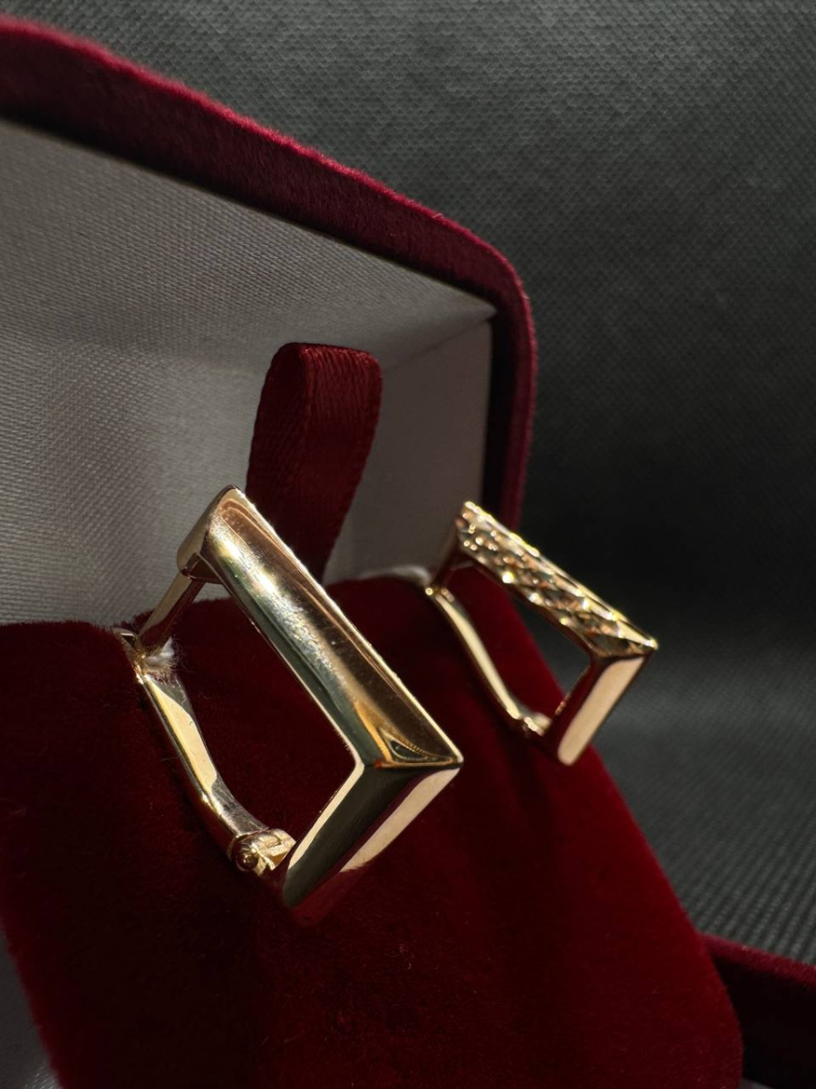 СЕРЬГИ БЕЗ КАМНЯ (Au 585)