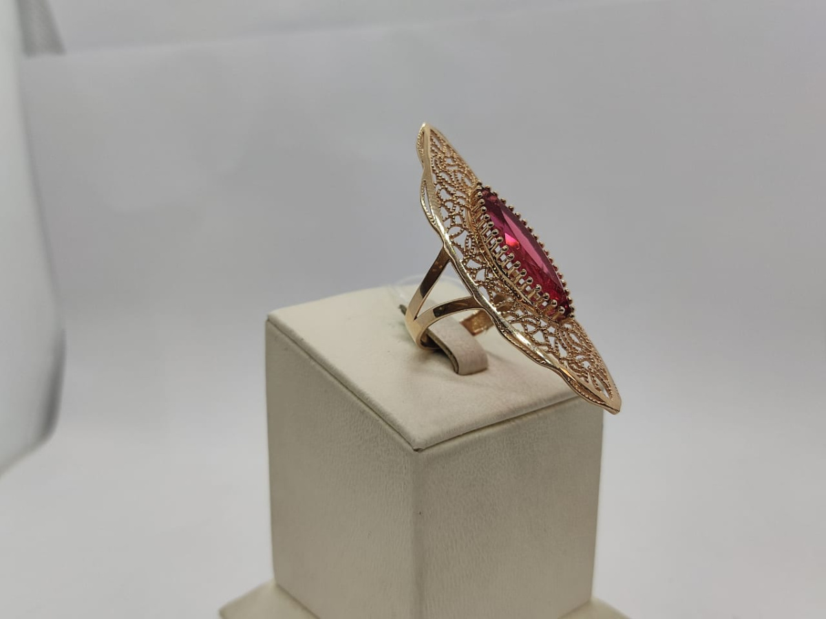 КОЛЬЦО С КАМНЕМ (Au 585)