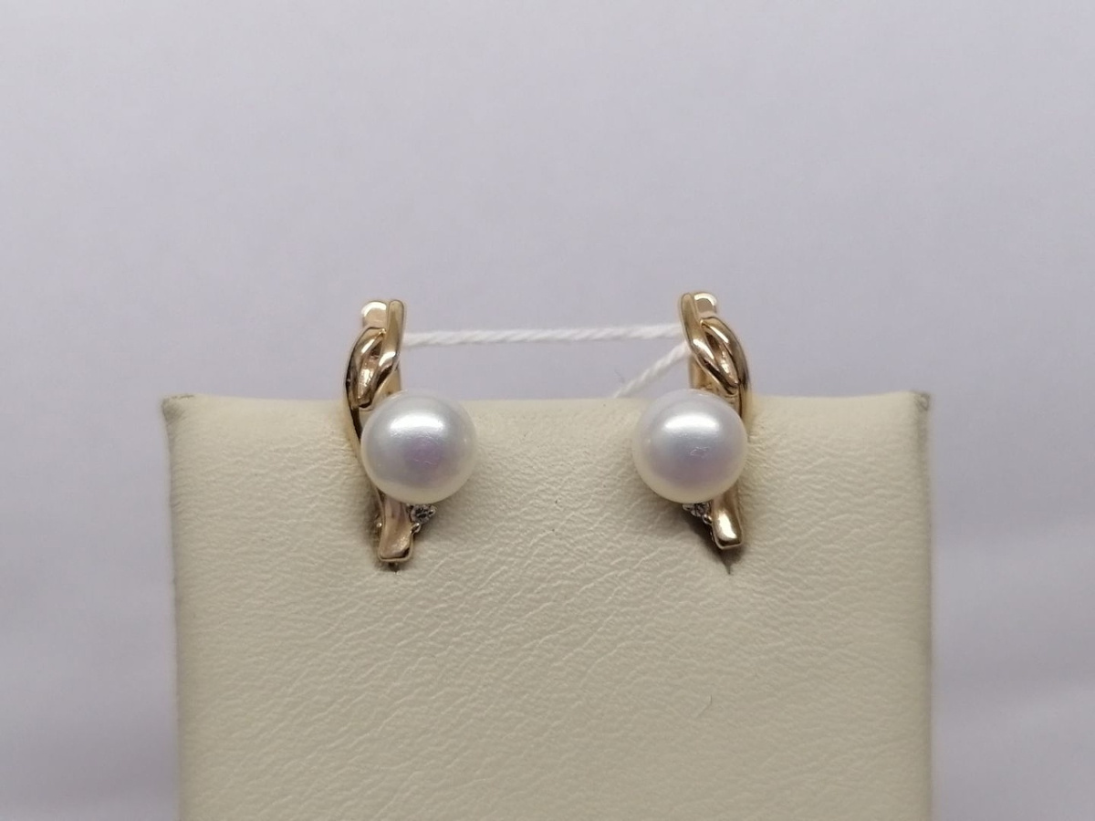 СКМИ585 СЕРЬГИ С КАМНЯМИ (Au 585)