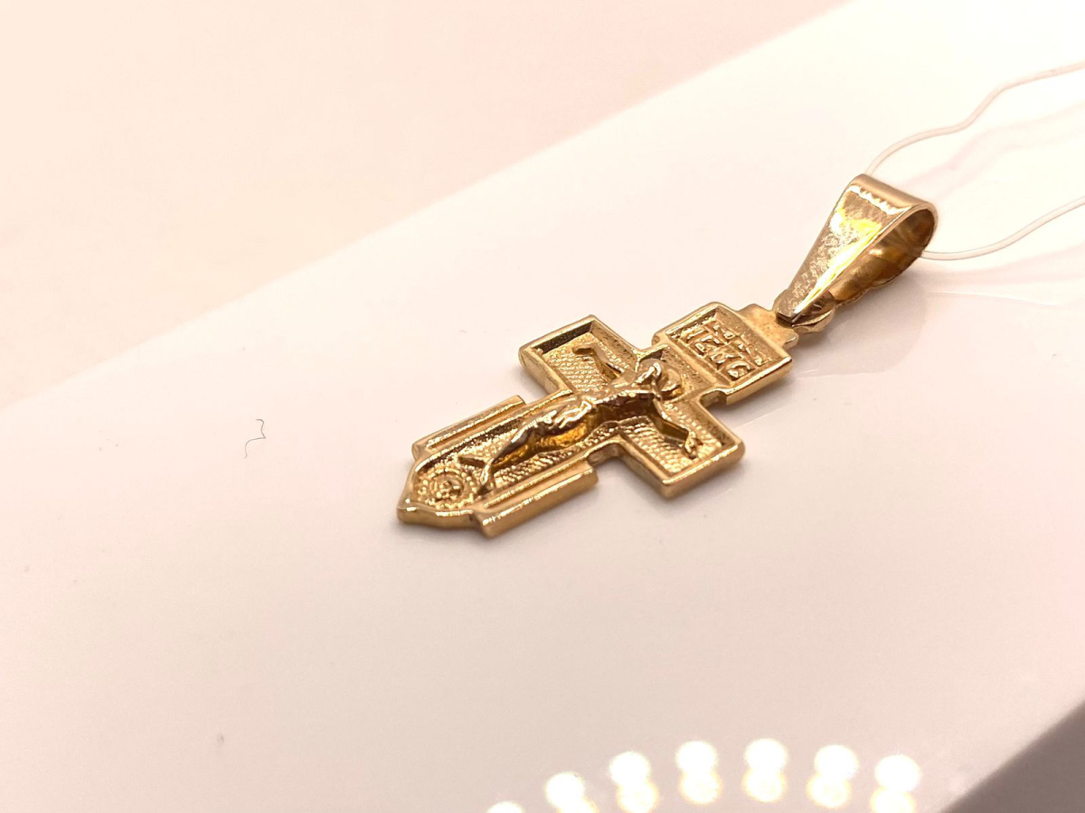 ПОДВЕСКА КРЕСТ без камня (Au 585)