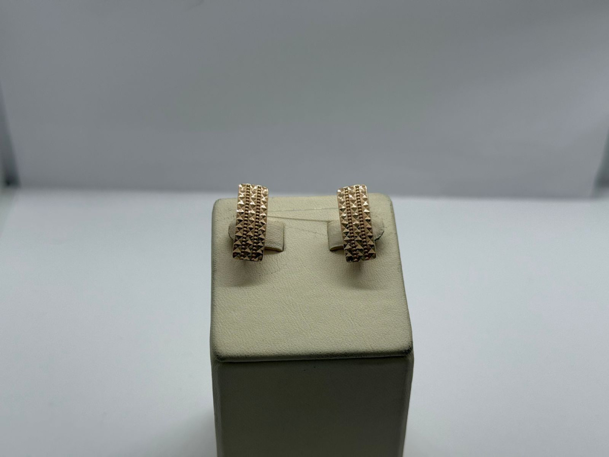 СЕРЬГИ БЕЗ КАМНЯ (Au 585)