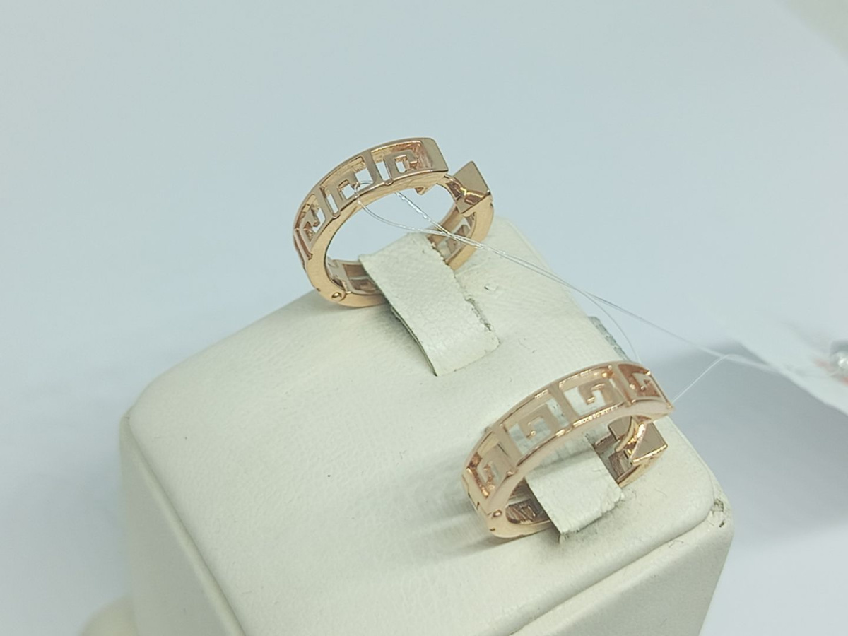 СЕРЬГИ БЕЗ КАМНЯ (Au 585)