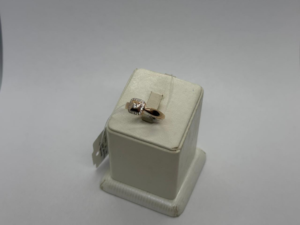 КОЛЬЦО С КАМНЯМИ (Au 585)