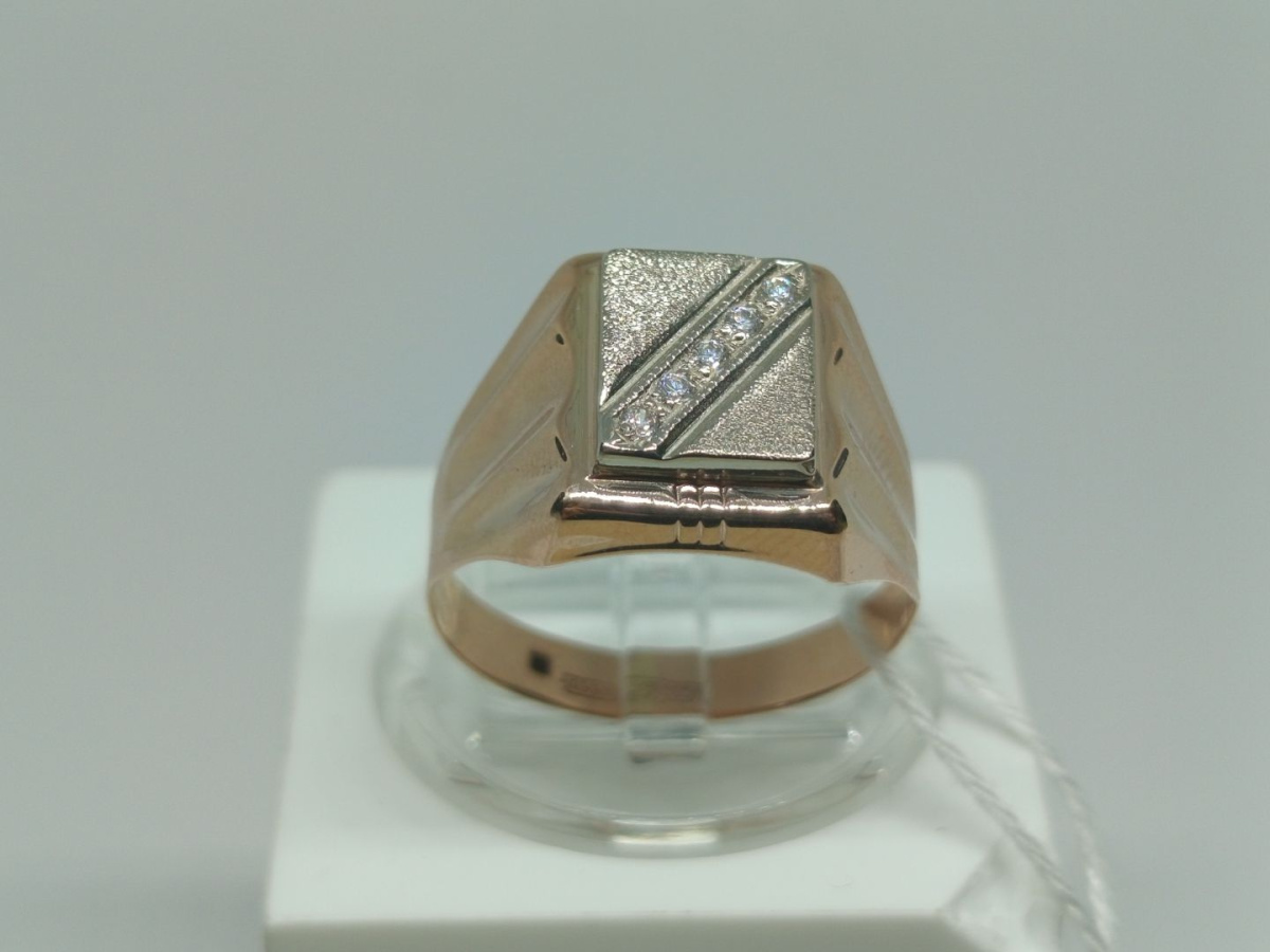 ПЕЧКМИ585 ПЕЧАТКА С КАМНЯМИ (Au 585)