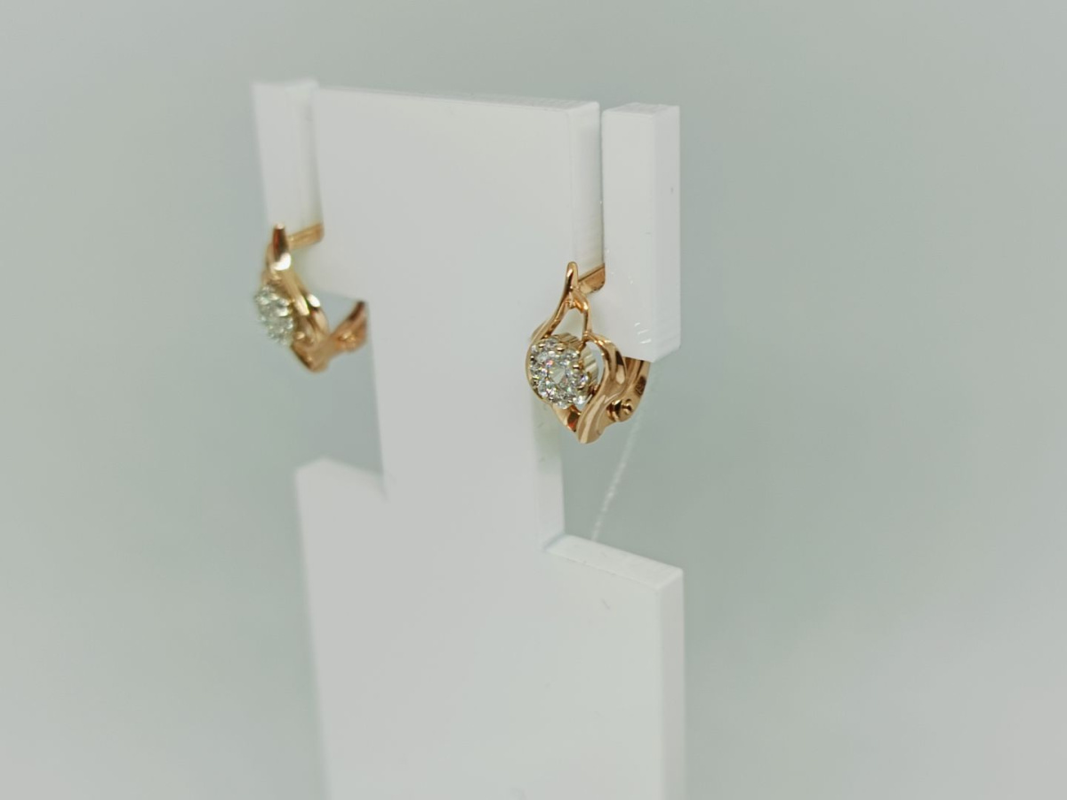 СЕРЬГИ С КАМНЯМИ (Au 585)