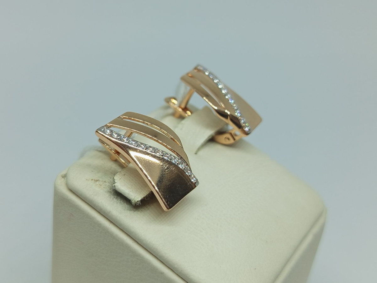 СЕРЬГИ С КАМНЯМИ (Au 585)