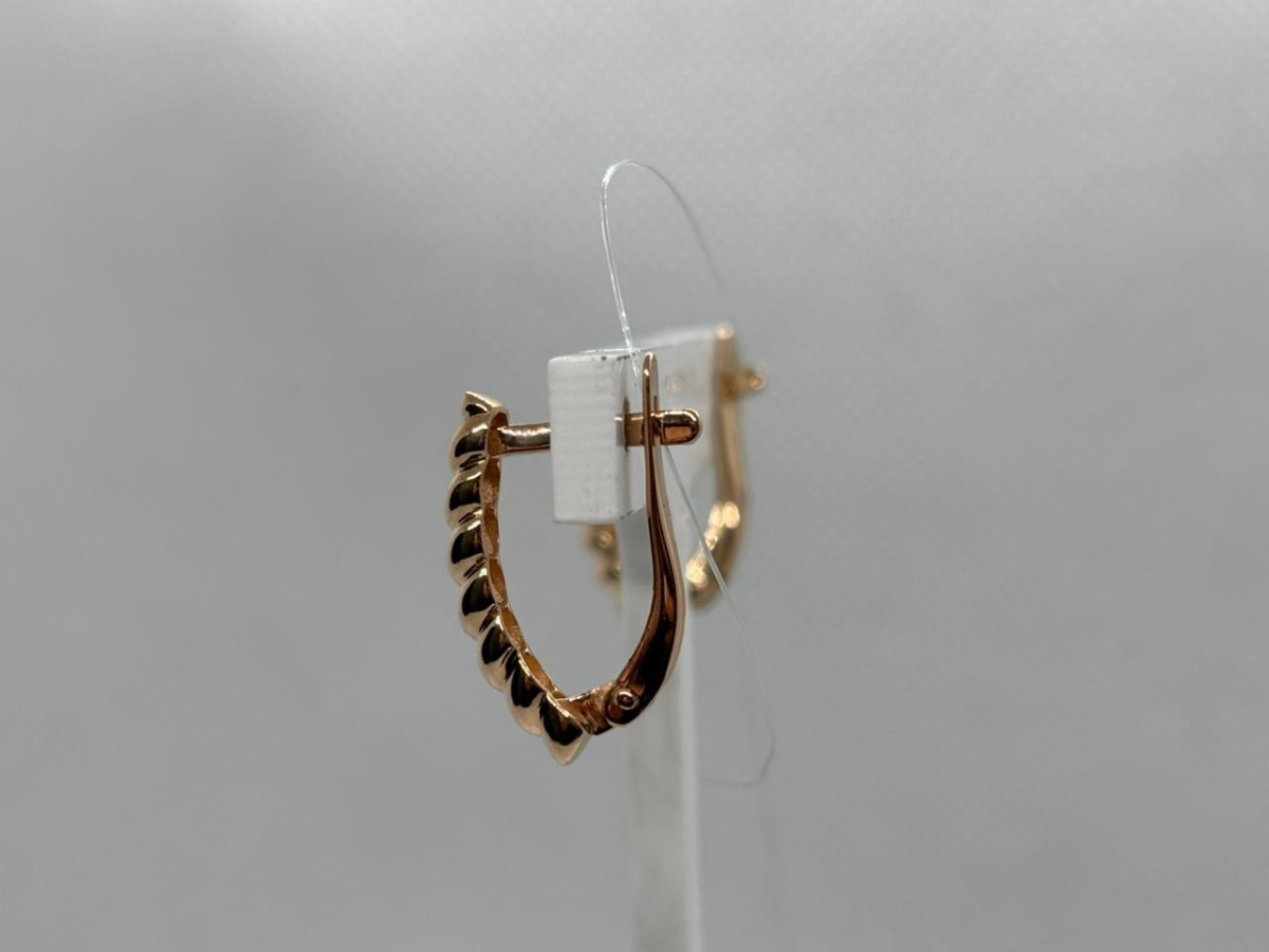 СЕРЬГИ БЕЗ КАМНЯ (Au 585)