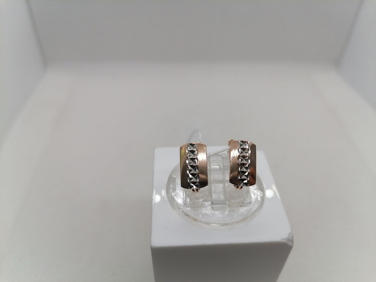 СБКМ585 СЕРЬГИ БЕЗ КАМНЯ (Au 585)