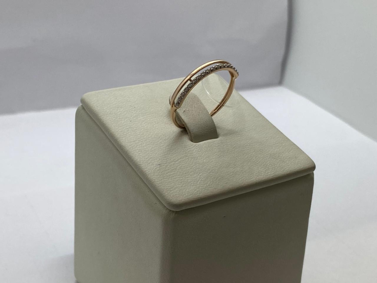 000521-1102 КОЛЬЦО С КАМНЯМИ (Au 585)