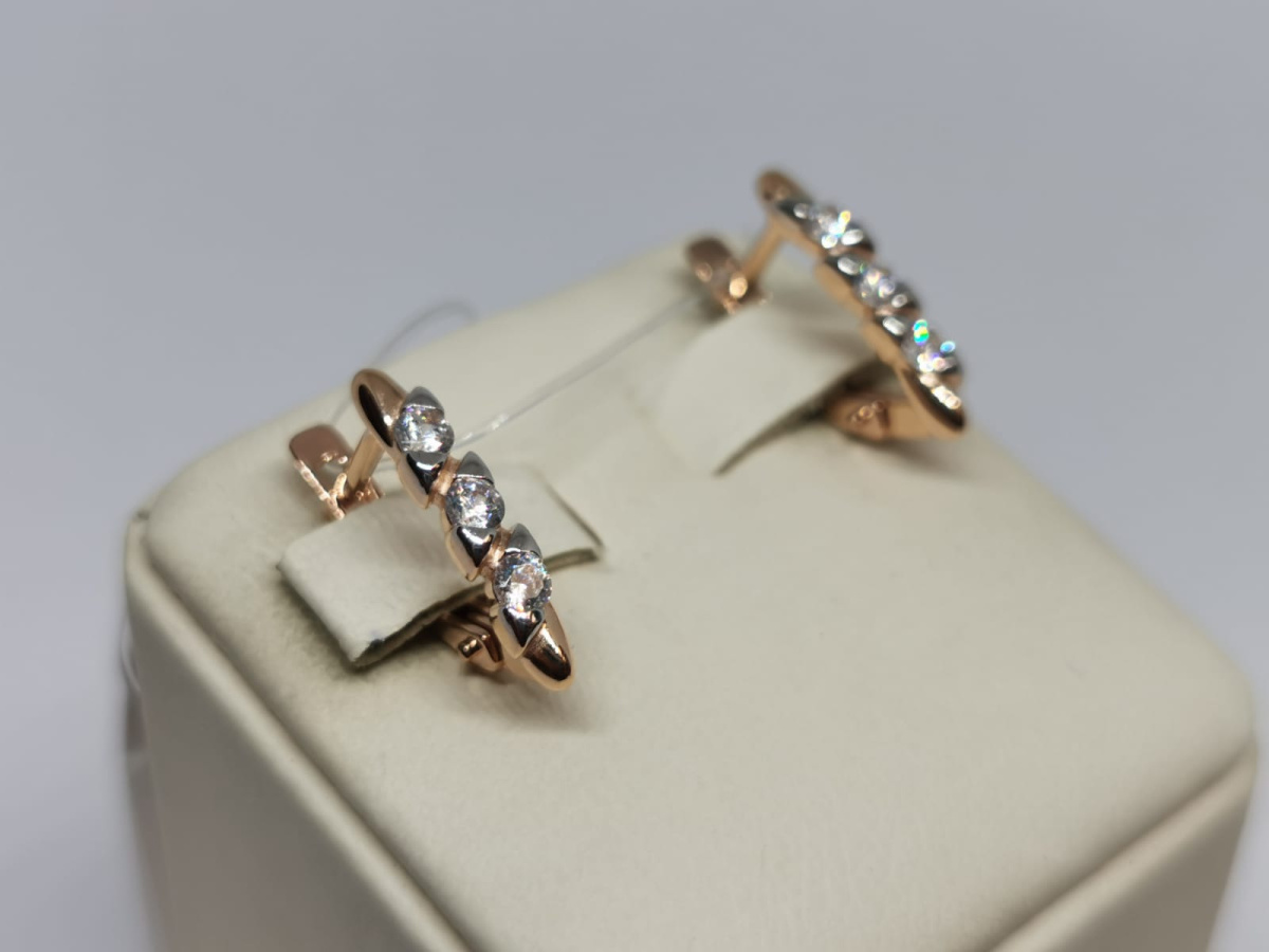 СЕРЬГИ С КАМНЯМИ (Au 585)