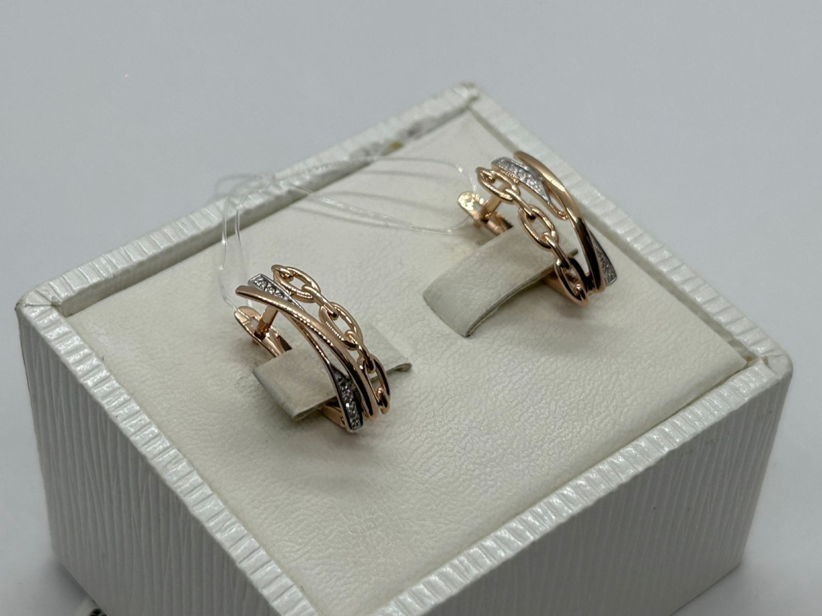 СЕРЬГИ С КАМНЯМИ (Au 585)