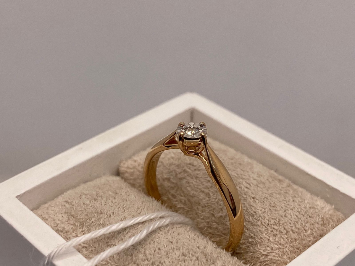 КОЛЬЦО БРИЛЛИАНТ Au 585