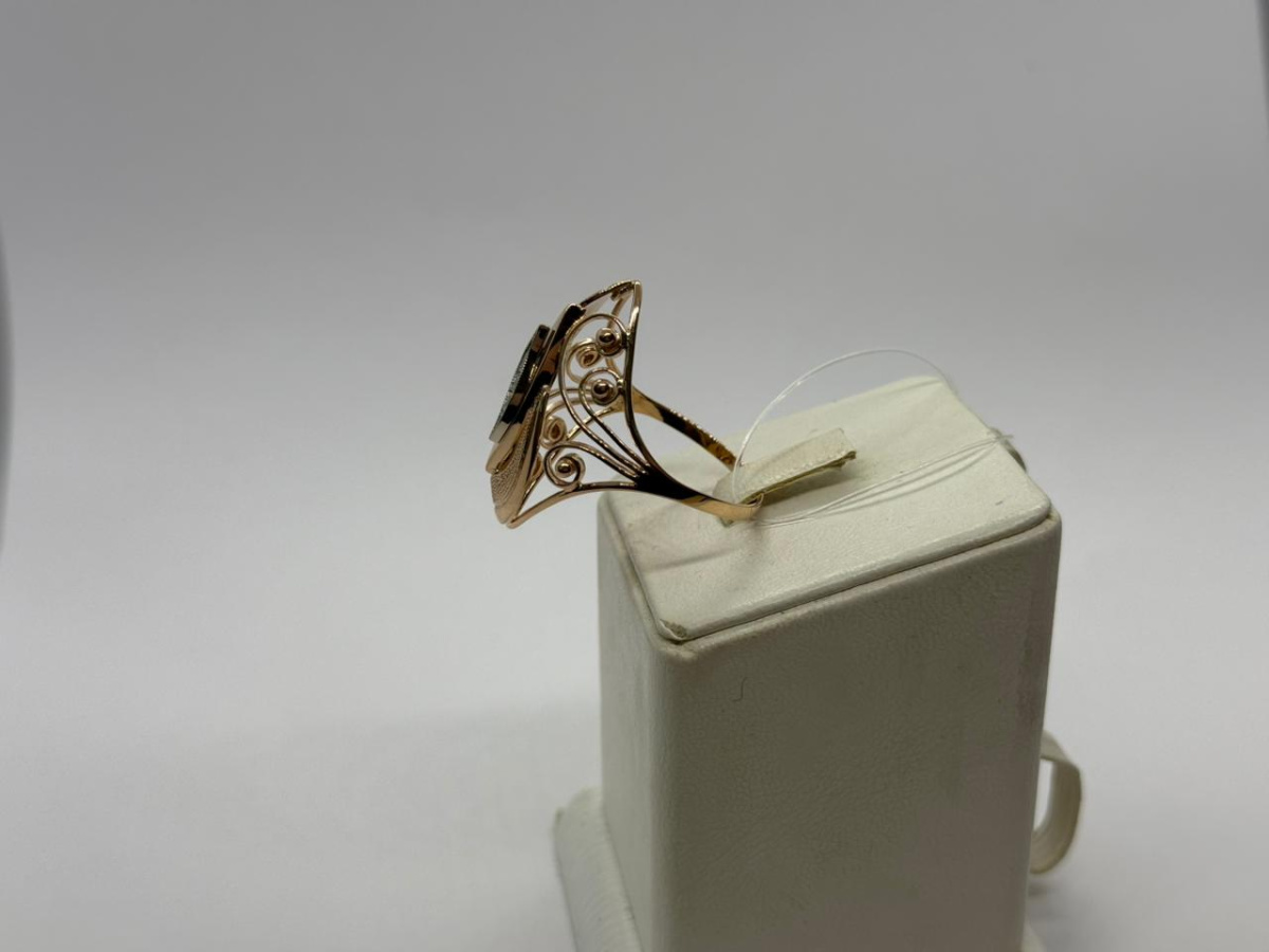 КОЛЬЦО С КАМНЯМИ (Au 585)