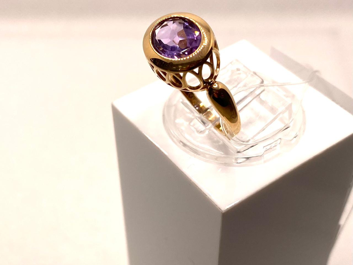 КОЛЬЦО С КАМНЕМ (Au 585)