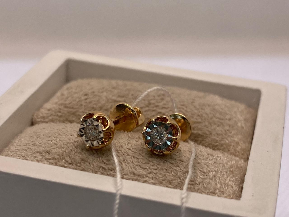 СЕРЬГИ БРИЛЛИАНТ (Au 585)