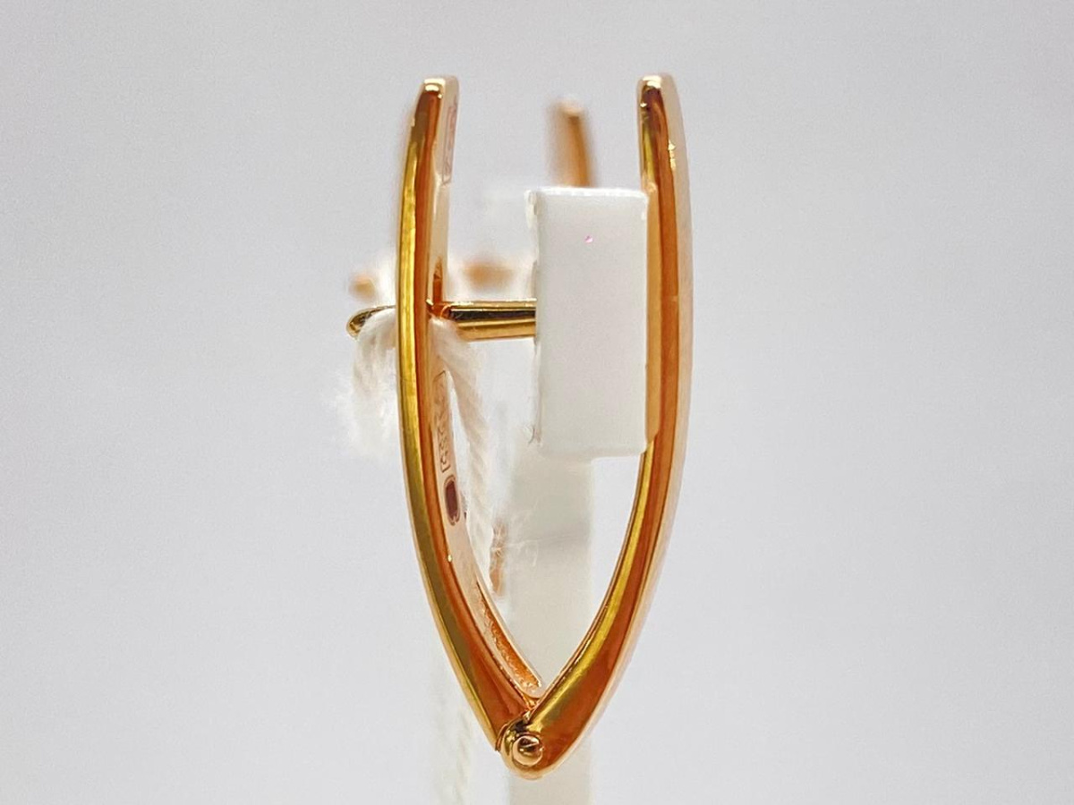 СБКМ585 СЕРЬГИ БЕЗ КАМНЯ (Au 585)