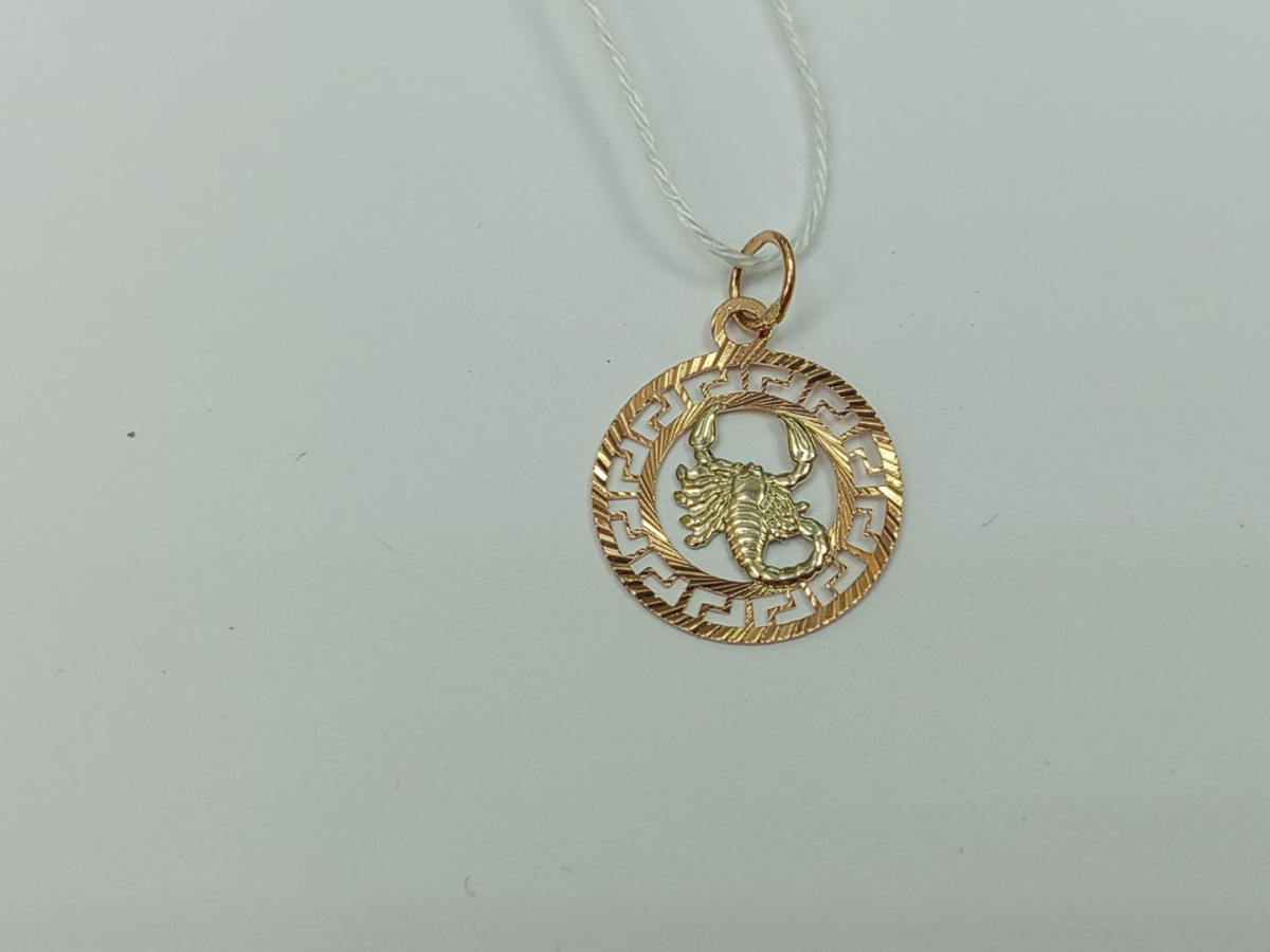ПОДВЕСКА ЗНАК ЗОДИАКА РАК Au 585
