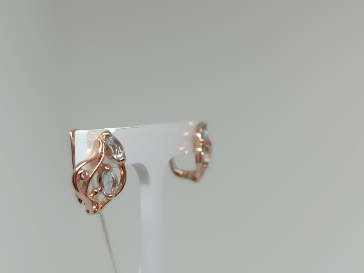 СЕРЬГИ С КАМНЯМИ (Au 585)