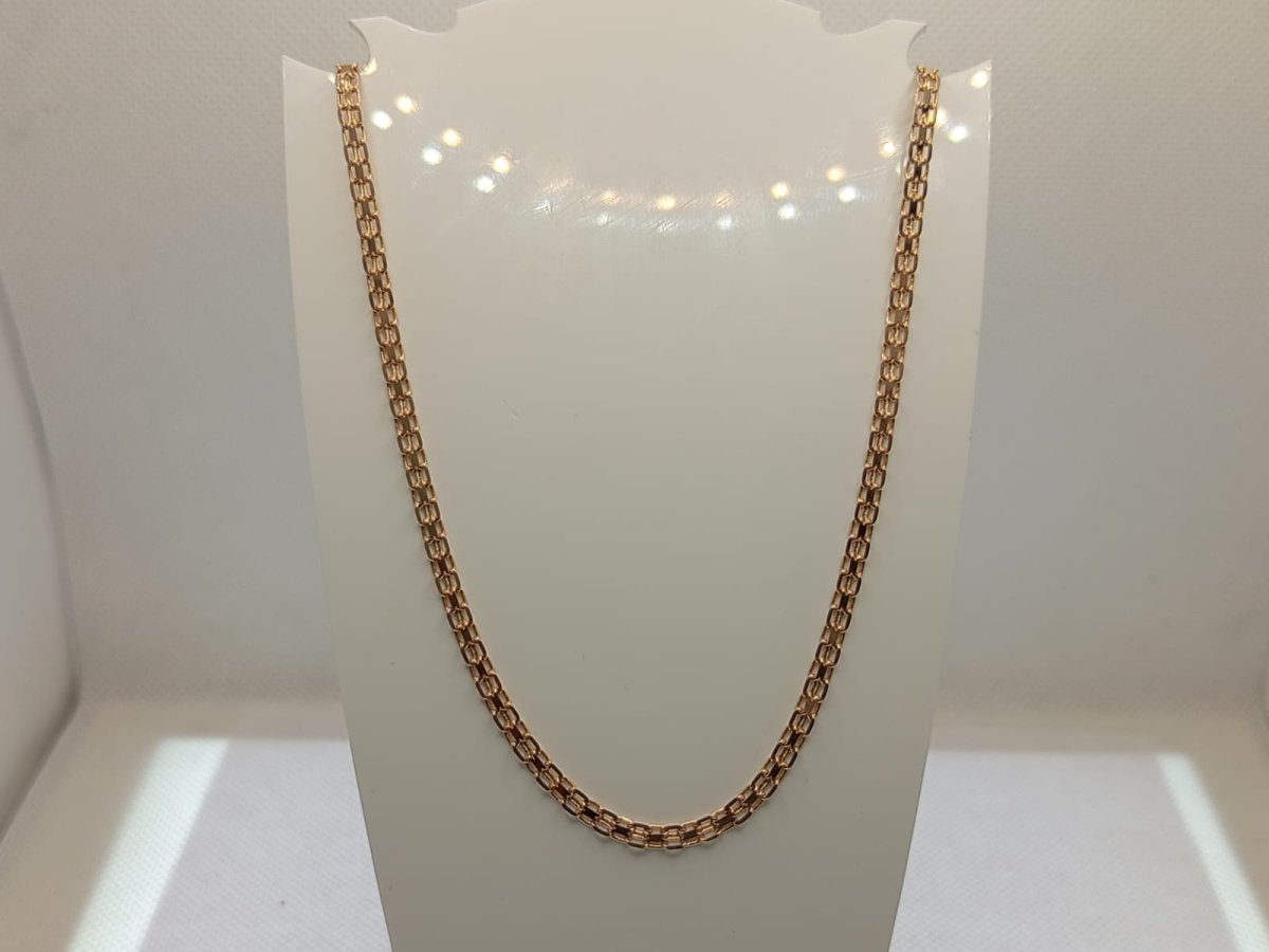 ЦЕПЬ ПОЛНОВЕСНАЯ Бисмарк машинный (Au 585)