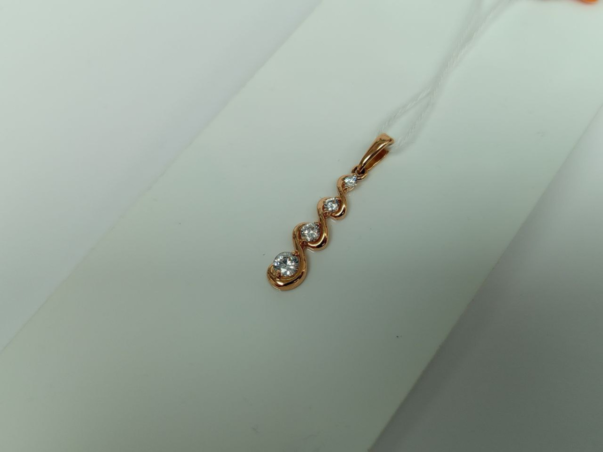 ПОДВЕСКА С КАМНЯМИ (Au 585)