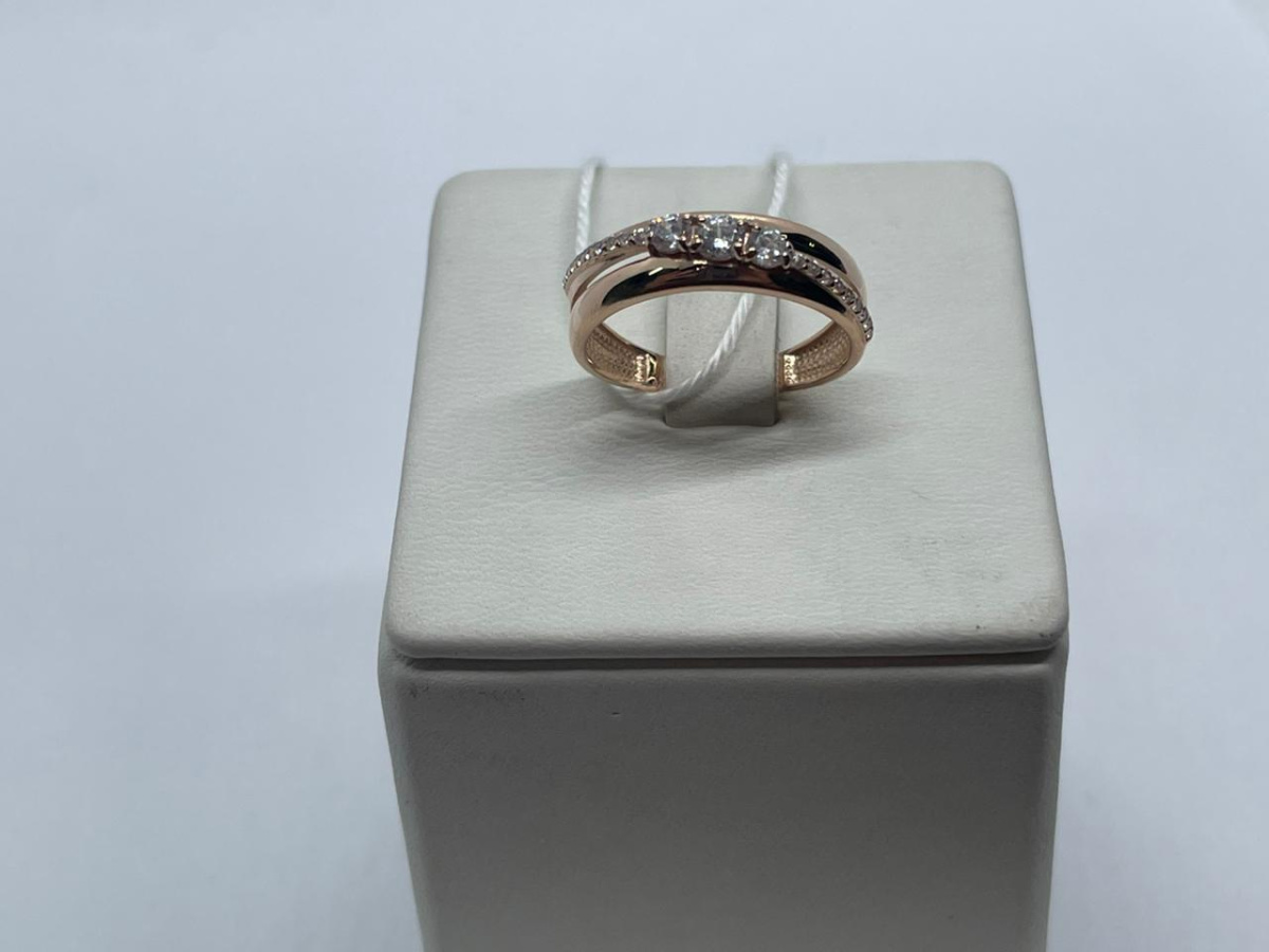 КОЛКМИ585 КОЛЬЦО С КАМНЯМИ (Au 585)