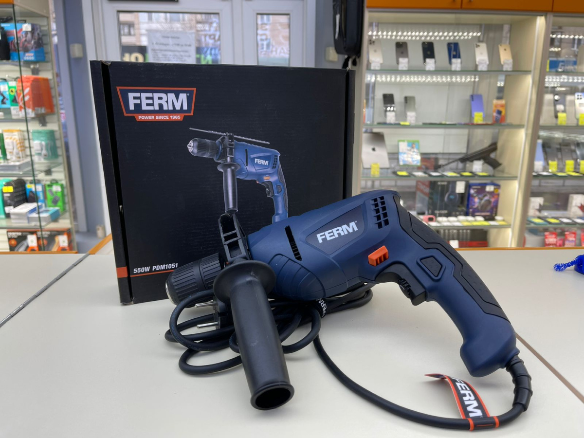 Дрель-безударная Ferm PDM1051P