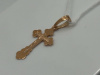 ПОДКБК585 ПОДВЕСКА КРЕСТ БЕЗ КАМНЯ (Au 585)
