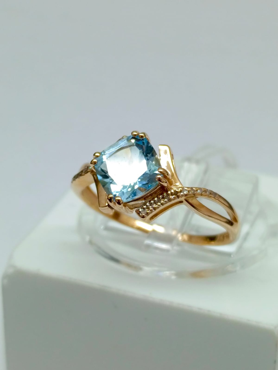 КОЛКМИ585 КОЛЬЦО С КАМНЯМИ (Au 585)