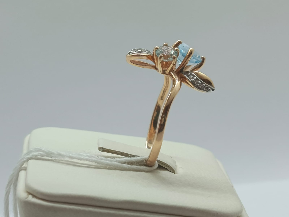 КОЛКМИ585 КОЛЬЦО С КАМНЯМИ (Au 585)