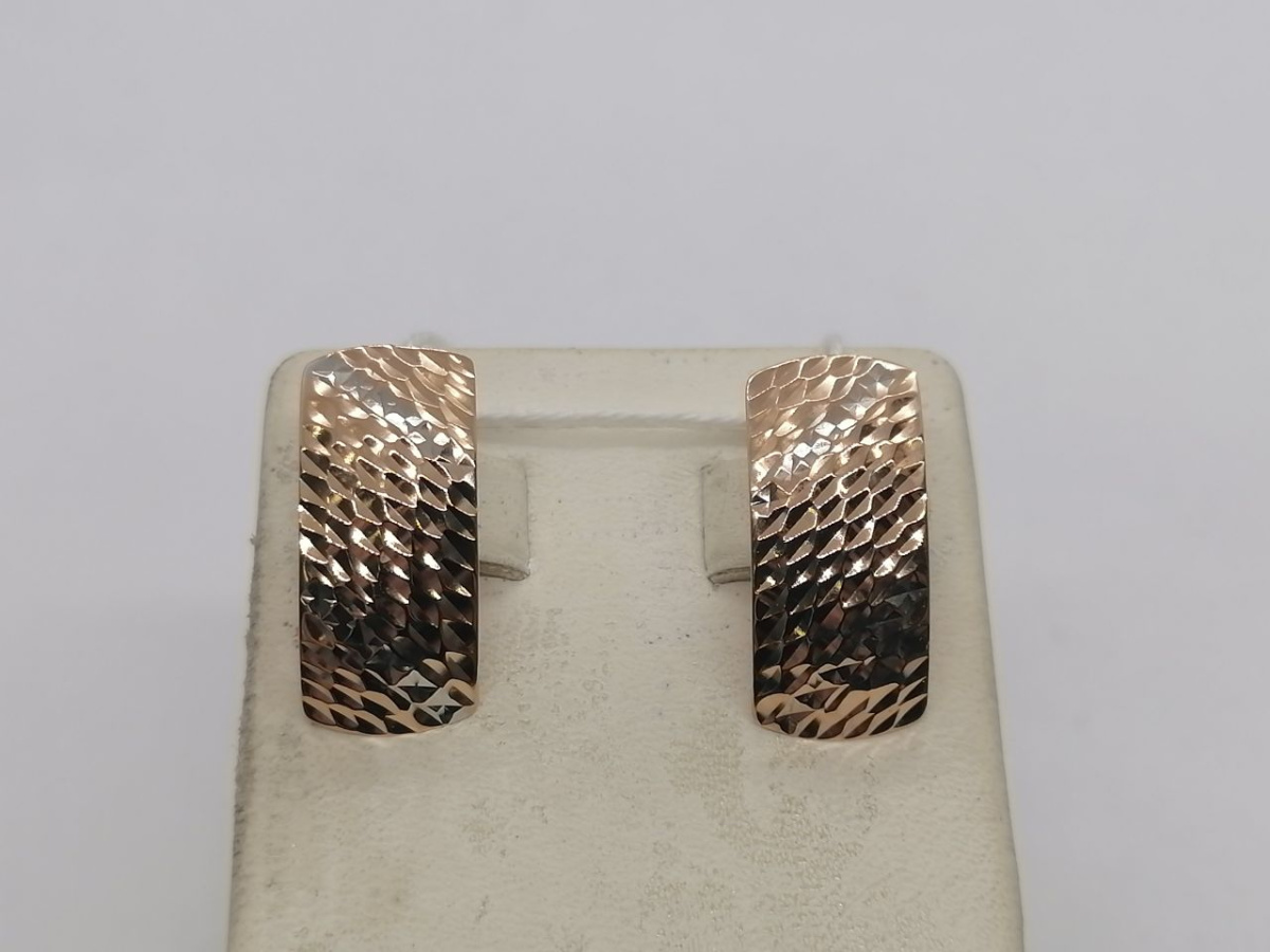 СБКМ585 СЕРЬГИ БЕЗ КАМНЯ (Au 585)