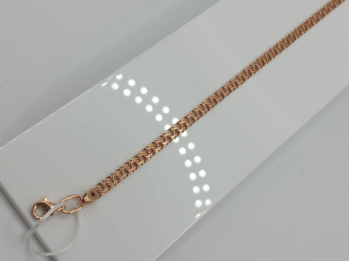 БЛБ585 БРАСЛЕТ ПОЛНОВЕСНЫЙ Бисмарк (Au 585)