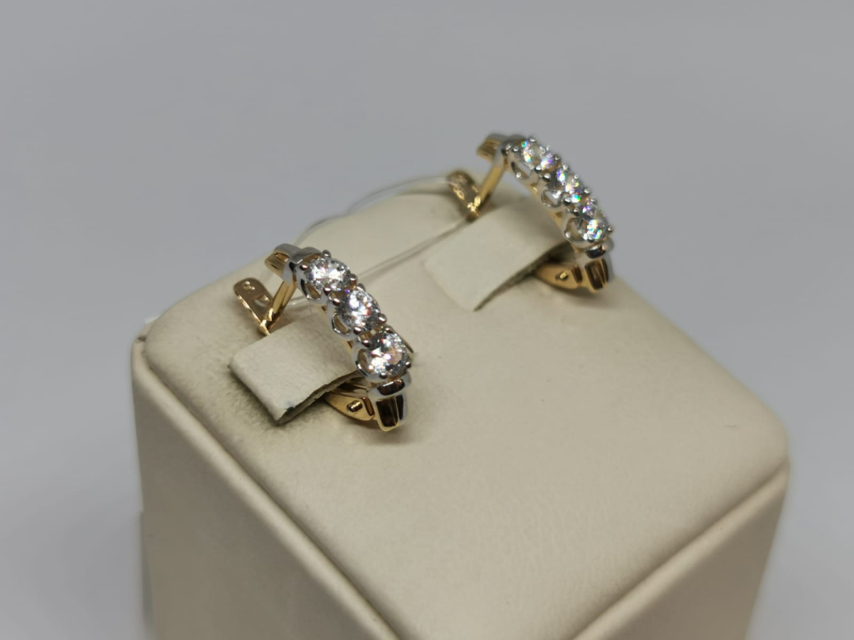 СЕРЬГИ С КАМНЯМИ (Au 585)