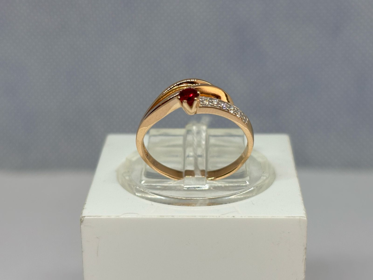 КОЛКМИ585 КОЛЬЦО С КАМНЯМИ (Au 585)