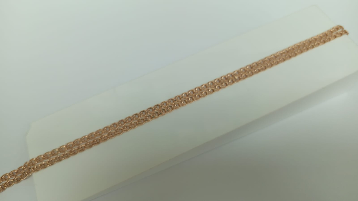 570005022 ЦЕПЬ ПУСТОТЕЛАЯ Бисмарк (Au 585)