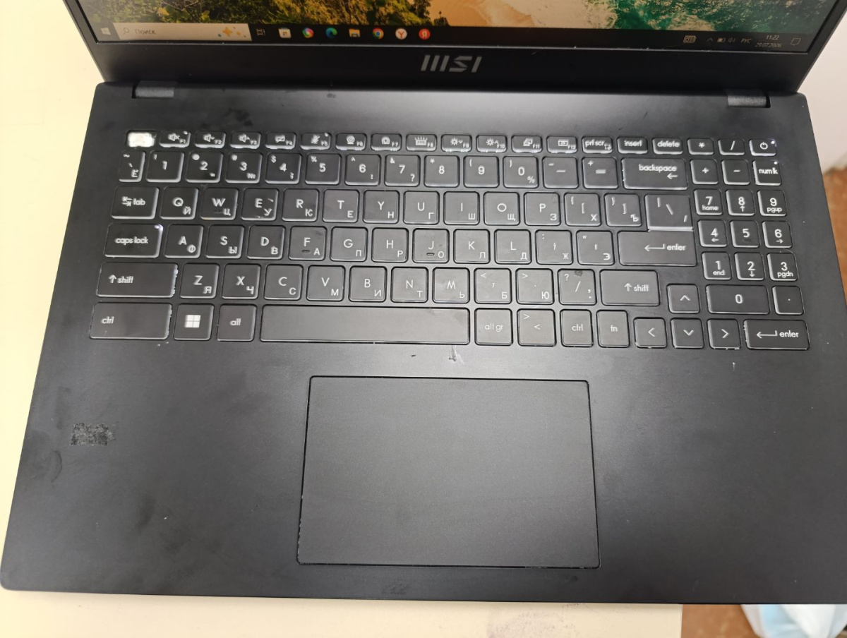 Ноутбук MSI; Core I3-1115G4, Intel UHD Graphics, 8 Гб, 256 Гб, Нет